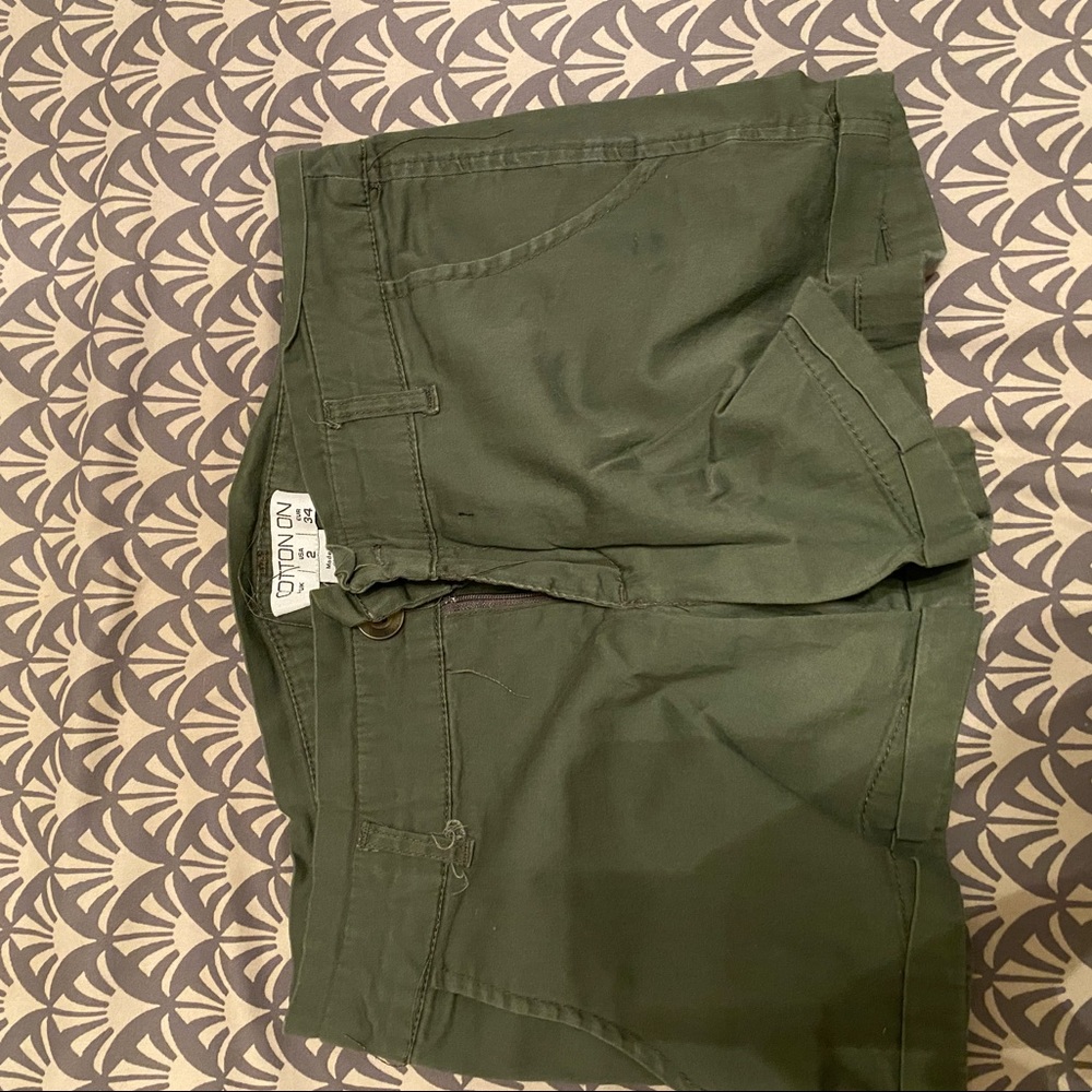 Green Shorts. Size 2.